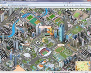 3D-карта города в Китае