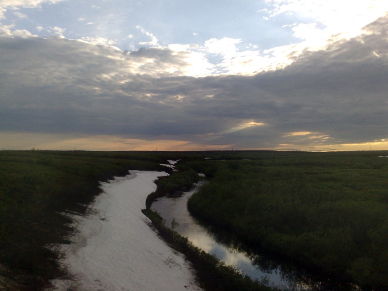 Снег в июне. Республика Коми